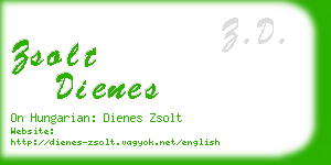 zsolt dienes business card